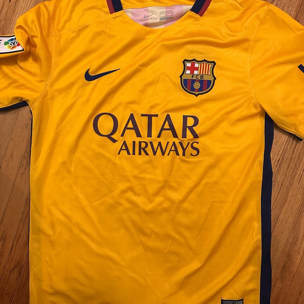 Nike Yellow FC Barcelona Shirt